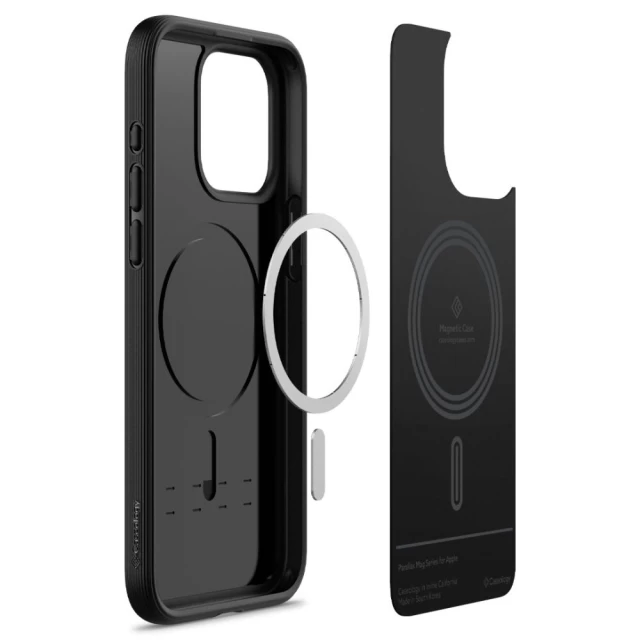 Чохол Spigen Caseology Parallax для iPhone 15 Pro Max Matte Black with MagSafe (ACS06614)
