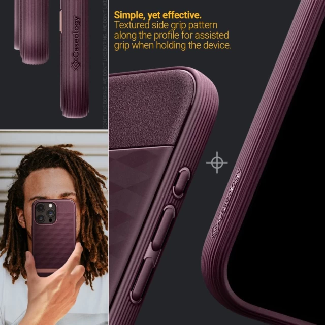 Чехол Spigen Caseology Parallax для iPhone 15 Pro Max Burgundy with MagSafe (ACS06616)