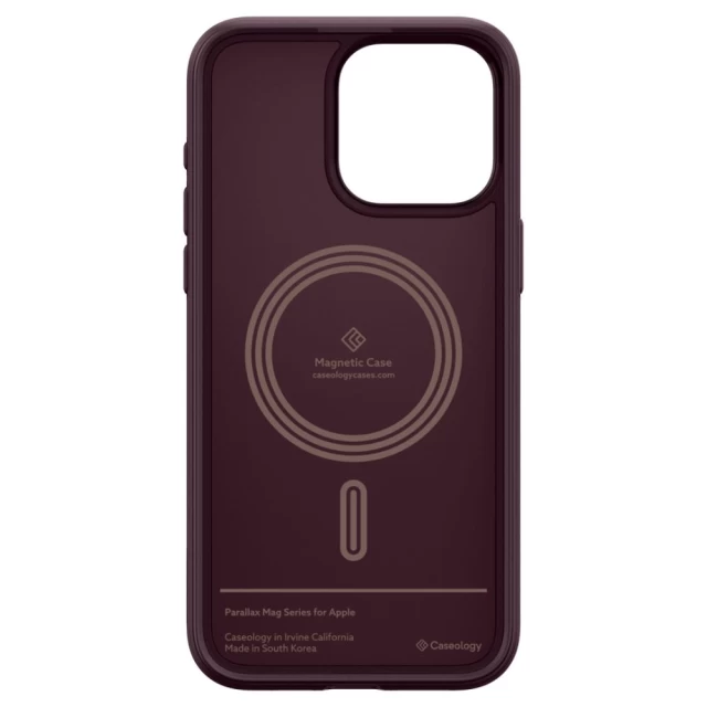 Чохол Spigen Caseology Parallax для iPhone 15 Pro Max Burgundy with MagSafe (ACS06616)