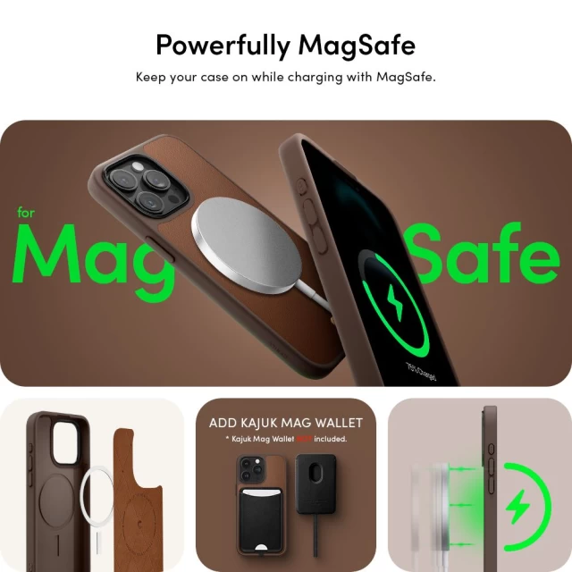 Чохол Spigen Cyrill Kajuk для iPhone 15 Pro Saddle Brown with MagSafe (ACS06771)