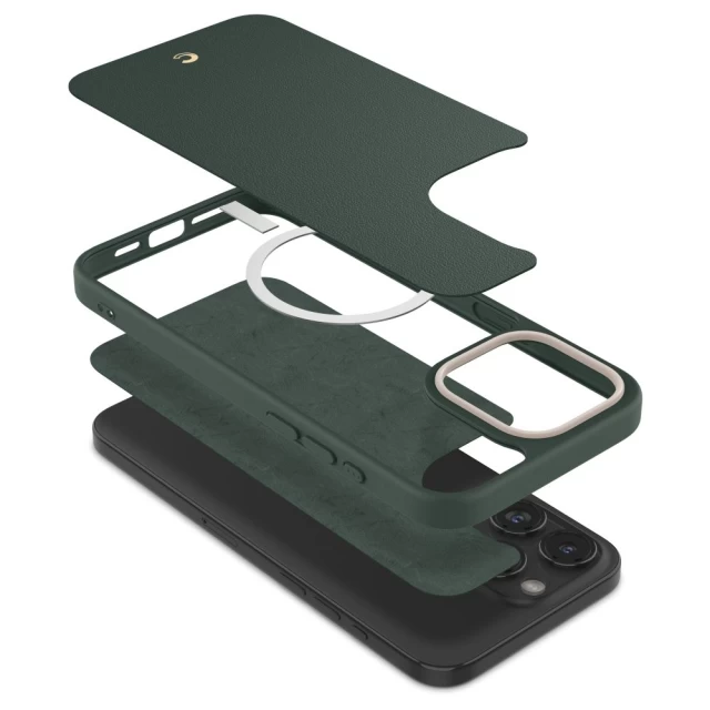 Чохол Spigen Cyrill Kajuk для iPhone 15 Pro Forest Green with MagSafe (ACS06772)