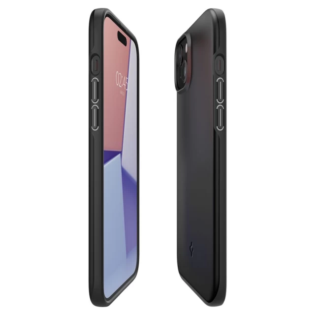 Чехол Spigen Thin Fit для iPhone 15 Plus Black (ACS06639)