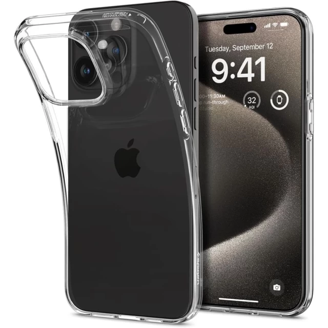Чехол Spigen Liquid Crystal для iPhone 15 Pro Max Crystal Clear (ACS06557)