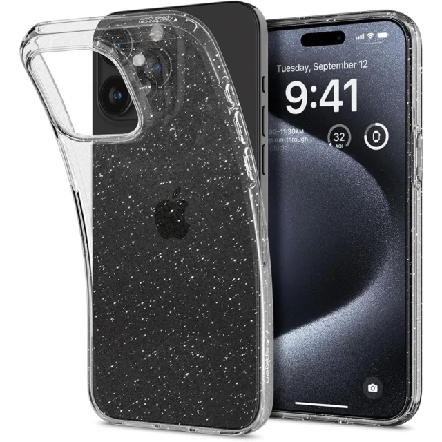 Чохол Spigen Liquid Crystal для iPhone 15 Pro Glitter Crystal (ACS06701)