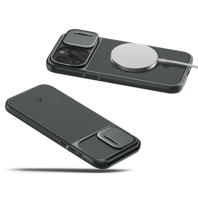Чохол Spigen Optik Armor для iPhone 15 Pro Abyss Green with MagSafe (ACS06739)