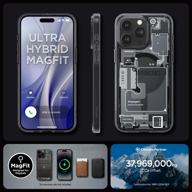 Чохол Spigen Ultra Hybrid для iPhone 15 Pro Zero One with MagSafe (ACS06721)