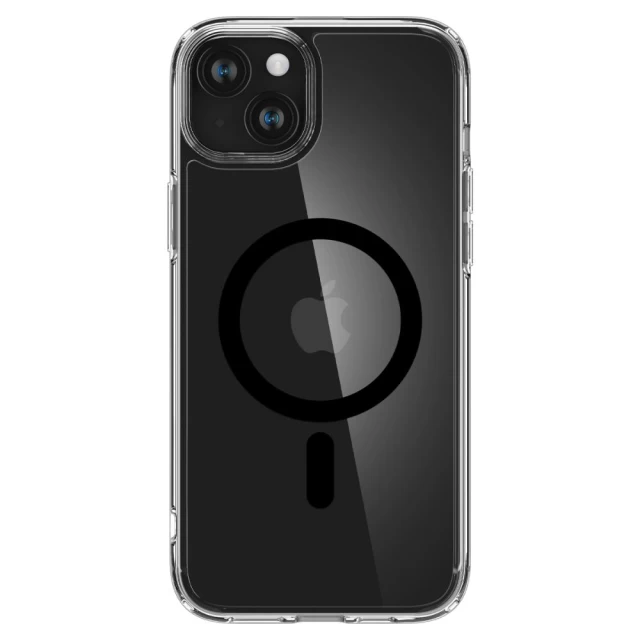 Чохол Spigen Ultra Hybrid для iPhone 15 Black with MagSafe (ACS06803)
