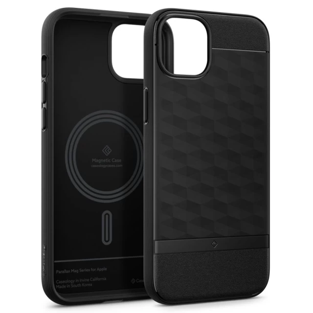 Чохол Spigen Caseology Parallax для iPhone 15 Matte Black with MagSafe (ACS06818)