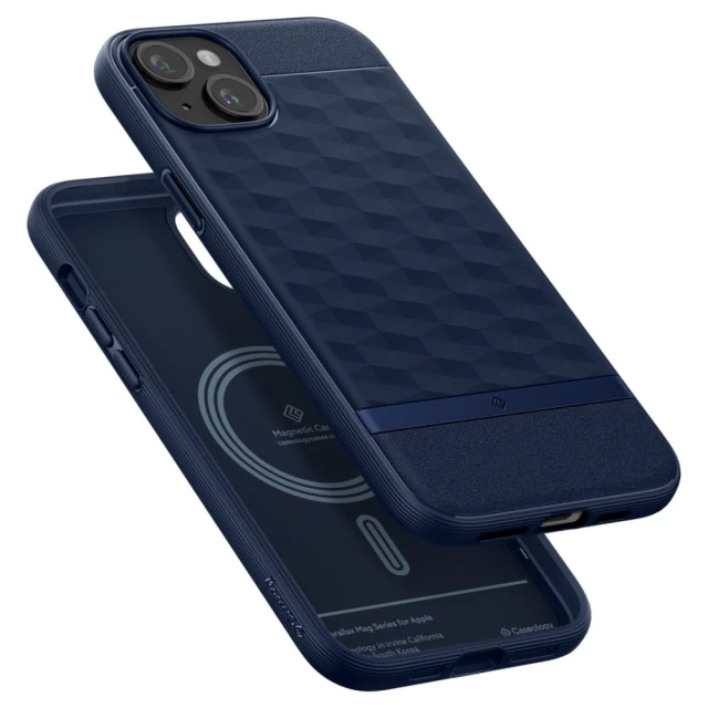 Чохол Spigen Caseology Parallax для iPhone 15 Midnight Blue with MagSafe (ACS06819)