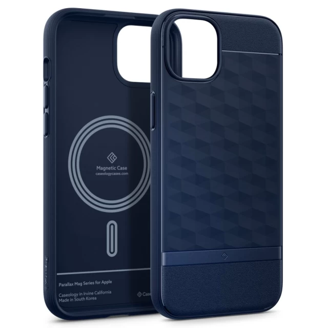 Чохол Spigen Caseology Parallax для iPhone 15 Midnight Blue with MagSafe (ACS06819)