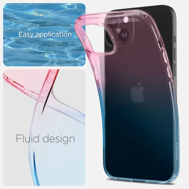 Чохол Spigen Liquid Crystal для iPhone 15 Gradation Pink (ACS06787)