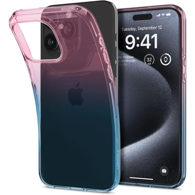 Чехол Spigen Liquid Crystal для iPhone 15 Pro Gradation Pink (ACS06700)