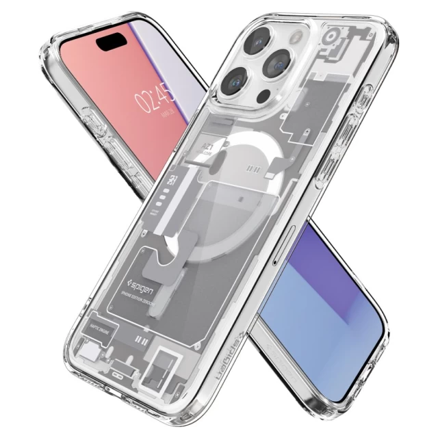 Чохол Spigen Ultra Hybrid для iPhone 15 Pro Max Zero One White with MagSafe (ACS07034)