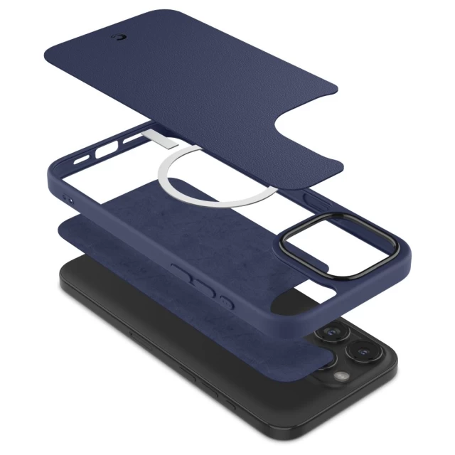 Чохол Spigen Cyrill Kajuk для iPhone 15 Pro Max Navy with MagSafe (ACS07091)