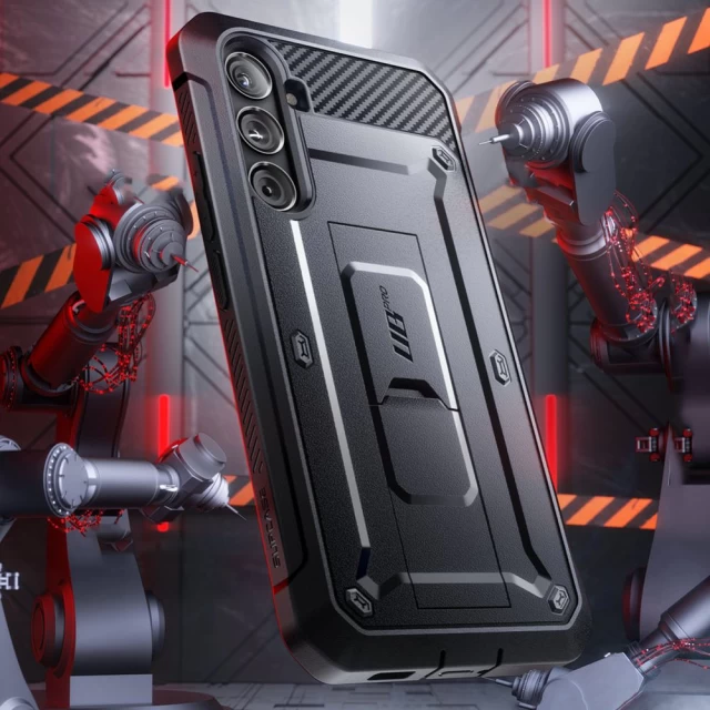 Чехол и защитное стекло Supcase Unicorn Beetle Pro для Samsung Galaxy S23 FE (S711) Black (843439137370)