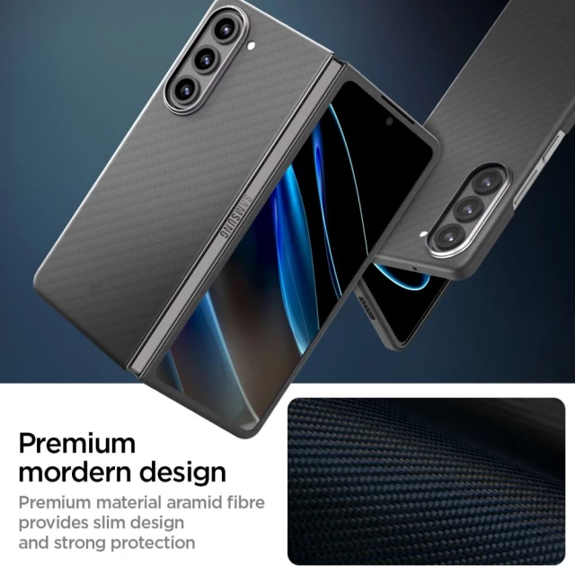 Чохол Spigen AirSkin Pro для Samsung Galaxy Fold5 (F946) Black (ACS06218)