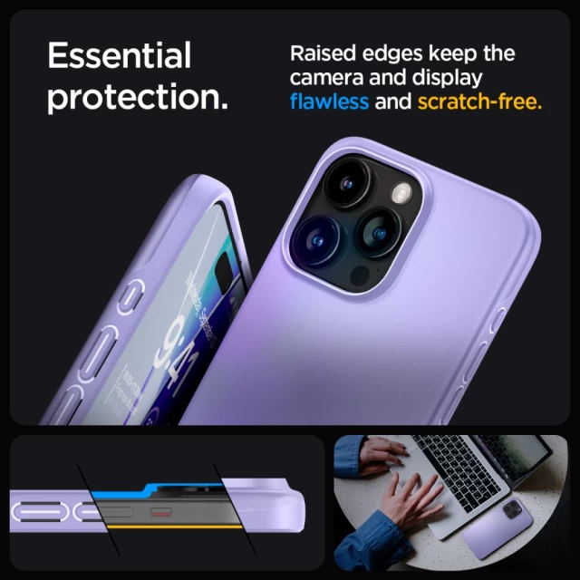 Чохол Spigen Thin Fit для iPhone 15 Pro Max Iris Purple (ACS06549)