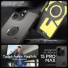 Чохол Spigen Tough Armor для iPhone 15 Pro Max Gunmetal with MagSafe (ACS06593)