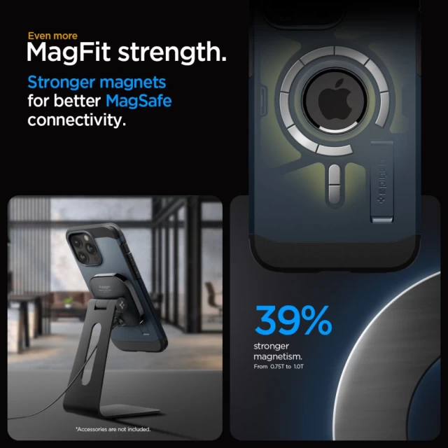 Чохол Spigen Tough Armor для iPhone 15 Pro Max Metal Slate with MagSafe (ACS06595)