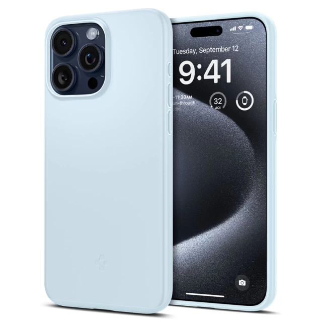 Чехол Spigen Thin Fit для iPhone 15 Pro Mute Blue (ACS06693)