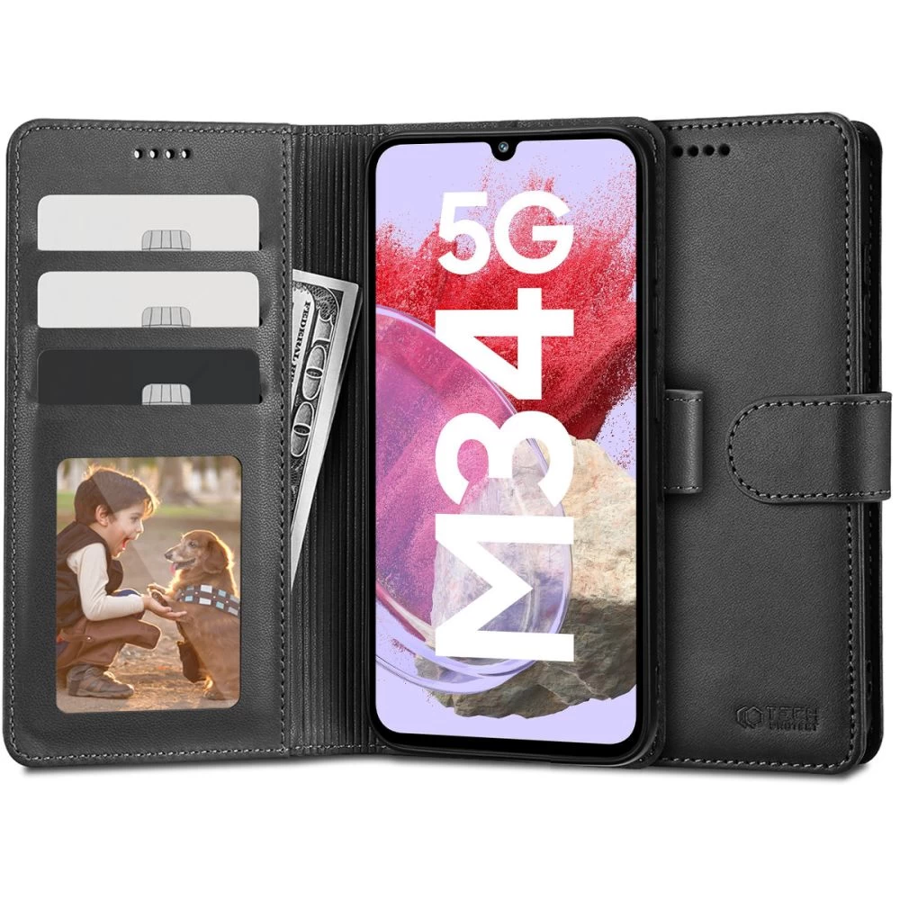 Чехол-книжка Tech-Protect Wallet для Samsung Galaxy M34 5G Black  (9319456606393) - купить по цене 709 ₴ в Киеве / Украине. Оригинальный  товар с гарантией качества.