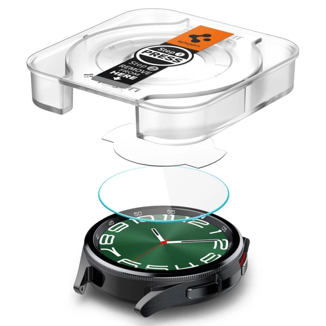 Захисне скло Spigen Glas.Tr Ez Fit для Samsung Galaxy Watch 6 Classic 47 mm Clear (AGL07066)