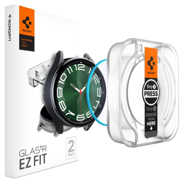 Защитное стекло Spigen Glas.Tr Ez Fit для Samsung Galaxy Watch 6 Classic 47 mm Clear (AGL07066)