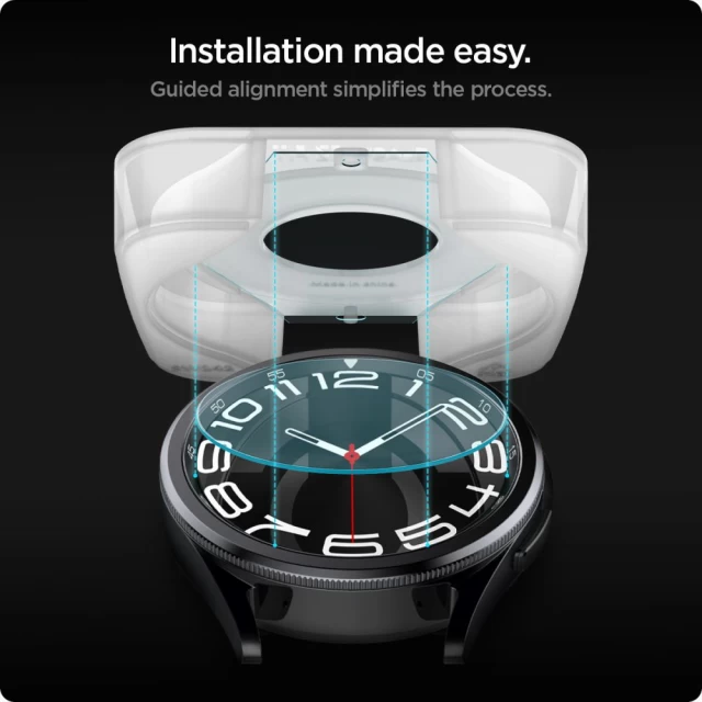 Защитное стекло Spigen Glas.Tr Ez Fit для Samsung Galaxy Watch 6 Classic 43 mm Clear (AGL07067)
