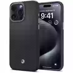 Чохол Spigen Enzo Aramid для iPhone 15 Pro Matte Black with MagSafe (ACS07045)