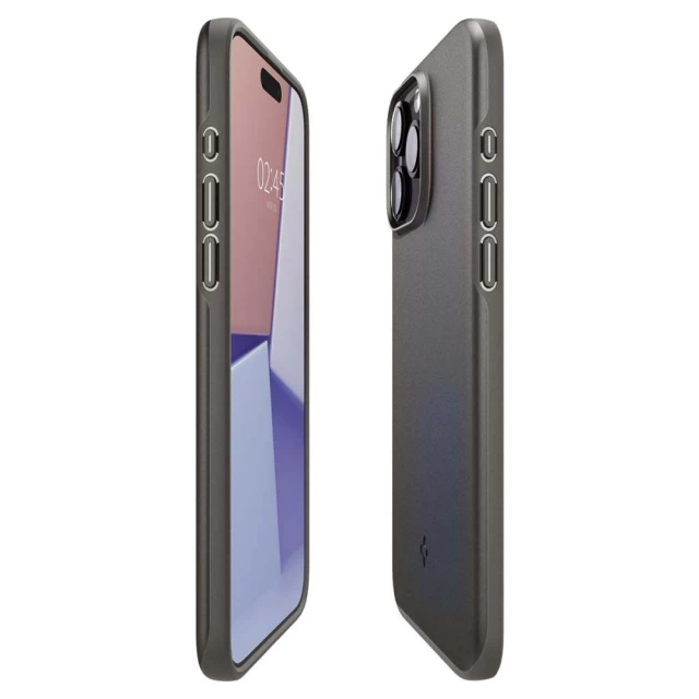 Чохол Spigen Thin Fit для iPhone 15 Pro Gunmetal (ACS06687)