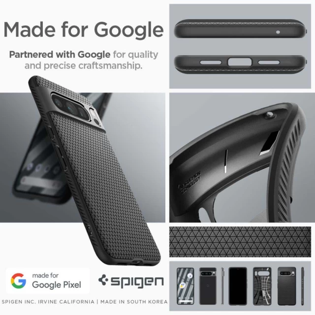 Чохол Spigen Liquid Air для Google Pixel 8 Pro Matte Black (ACS06311)