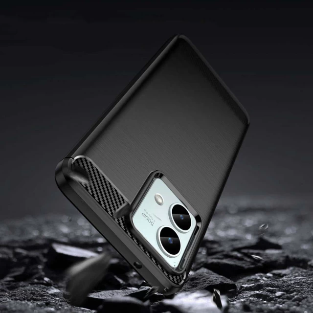 Чехол Tech-Protect TpuCarbon для Motorola Moto G84 5G Black (9319456606775)