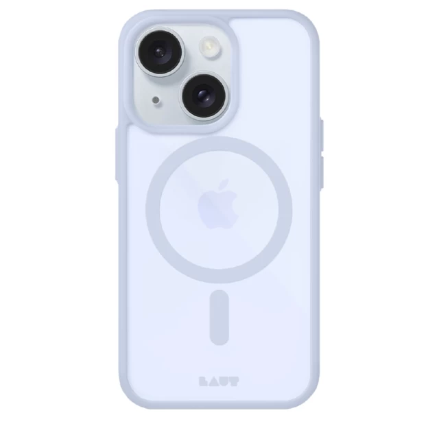 Чехол LAUT HUEX PROTECT для iPhone 15 Light Blue with MagSafe (L_IP23A_HPT_LB)
