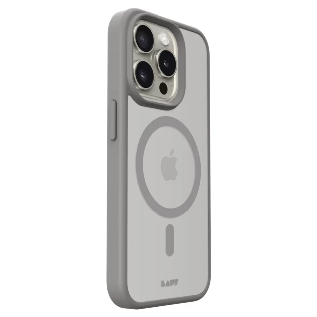 Чехол LAUT HUEX PROTECT для iPhone 15 Pro Grey with MagSafe (L_IP23B_HPT_GY)