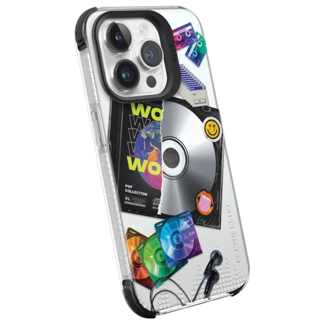 Чехол LAUT POP RETRO MUSIC для iPhone 15 Pro Max Colourful with MagSafe (L_IP23D_POP_RM)