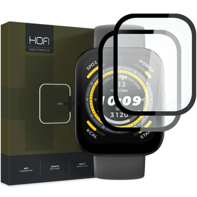 Защитное стекло Hofi Hybrid Pro+ для Amazfit Bip 5 Black (2 Pack) (9319456607178)