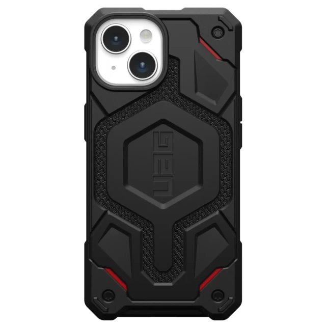 Чехол UAG Monarch Pro для iPhone 15 Kevlar Black with MagSafe (114219113940)