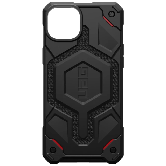 Чехол UAG Monarch Pro для iPhone 15 Plus Kevlar Black with MagSafe (114220113940)