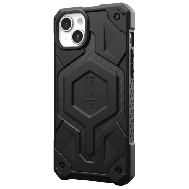 Чехол UAG Monarch Pro для iPhone 15 Plus Carbon Fiber with MagSafe (114220114242)