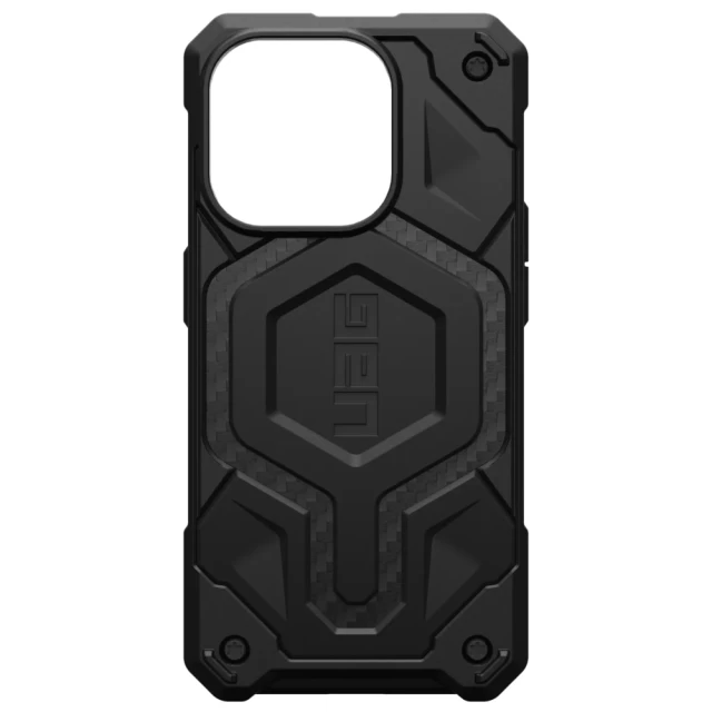 Чехол UAG Monarch Pro для iPhone 15 Pro Carbon Fiber with MagSafe (114221114242)