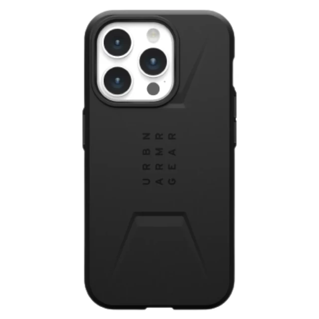 Чохол UAG Civilian для iPhone 15 Pro Black with MagSafe (114275114040)