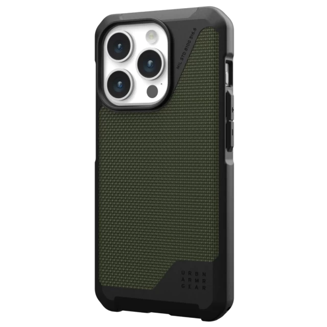 Чехол UAG Metropolis LT для iPhone 15 Pro Kevlar Olive with MagSafe (114277113972)