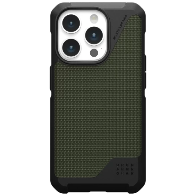 Чохол UAG Metropolis LT для iPhone 15 Pro Kevlar Olive with MagSafe (114277113972)