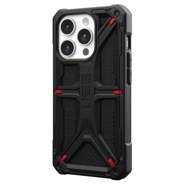 Чехол UAG Monarch для iPhone 15 Pro Kevlar Black (114278113940)