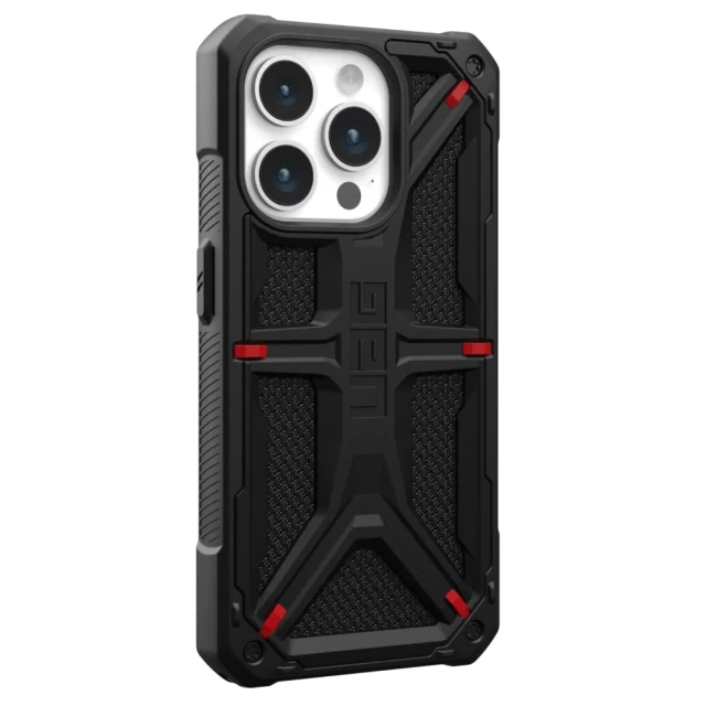 Чехол UAG Monarch для iPhone 15 Pro Kevlar Black (114278113940)