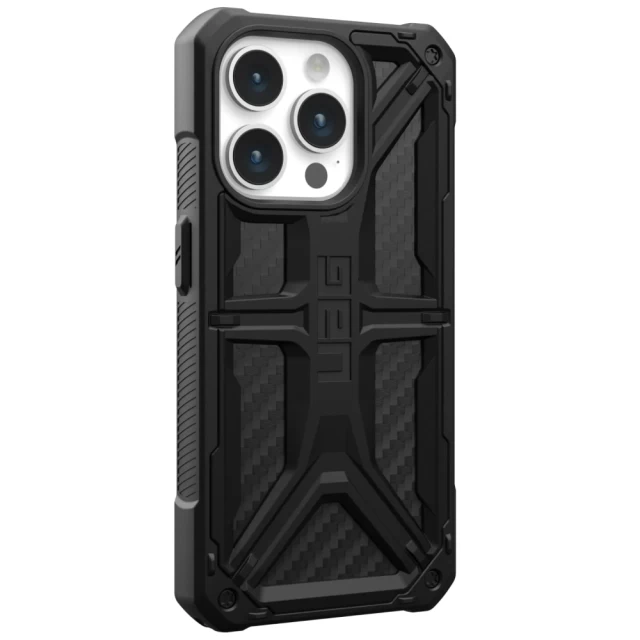 Чехол UAG Monarch для iPhone 15 Pro Carbon Fiber (114278114242)