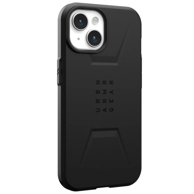 Чохол UAG Civilian для iPhone 15 Black with MagSafe (114287114040)