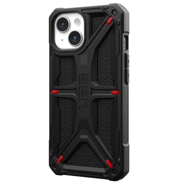 Чехол UAG Monarch для iPhone 15 Kevlar Black (114289113940)