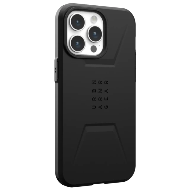 Чохол UAG Civilian для iPhone 15 Pro Max Black with MagSafe (114295114040)