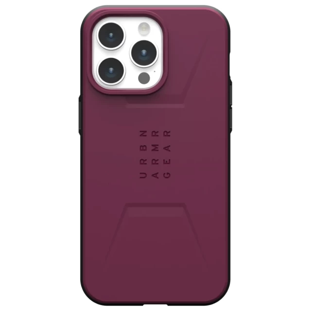 Чехол UAG Civilian для iPhone 15 Pro Max Bordeaux with MagSafe (114295119049)